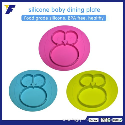 Silicone Suction Bowl Placemat Baby Fashion Plate